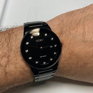 Citizen Eco Drive, Axiom, black watch, stainless, J165-S086892